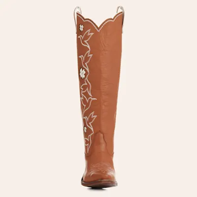 Besita Boots Women's Honey Sierra Brown Snip Toe Cowboy Boots