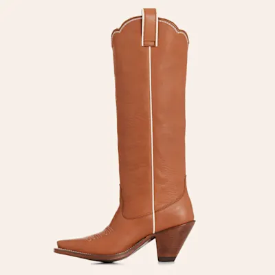 Besita Boots Women's Honey Sierra Brown Snip Toe Cowboy Boots