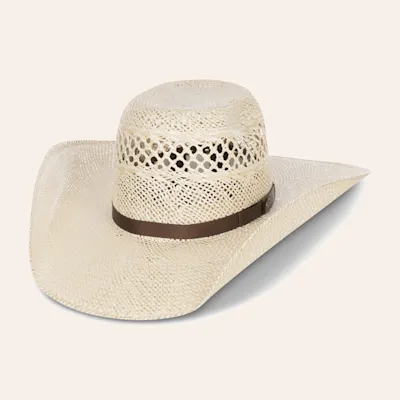 Cavender's Ranch Collection Twisted Weave Vented Straw Cowboy Hat
