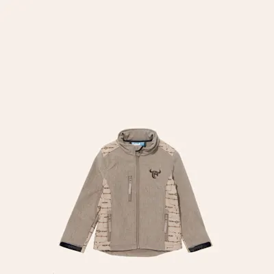 Cowboy Hardware Boys' Khaki Aztec Barbwire Print Softshell Jacket