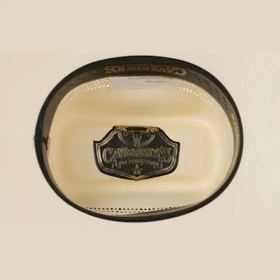 Cavender's Ranch Collection Ivory Bangora Vented Straw Cowboy Hat