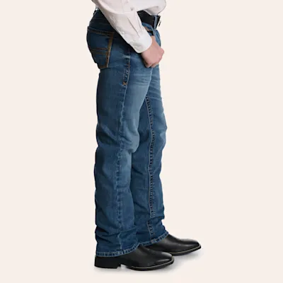 Ariat Men's M2 Jasper Livermore Wash Relaxed Fit Bootcut Jeans