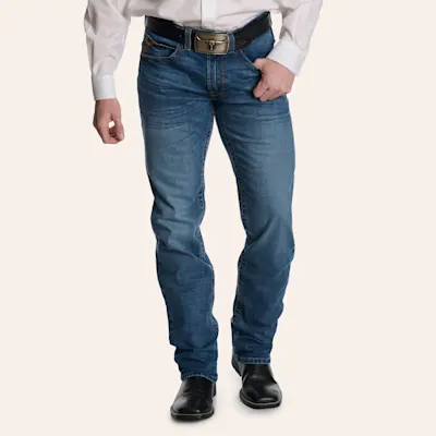 Ariat Men's M2 Jasper Livermore Wash Relaxed Fit Bootcut Jeans