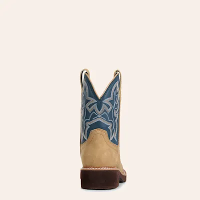 Justin Women's Honey & Denim Round Toe Cowboy Boots 4 Justin Women's Honey & Denim Round Toe Cowboy Boots
