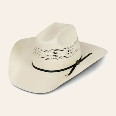 Cavender's Ranch Collection Ivory Bangora Vented Straw Cowboy Hat