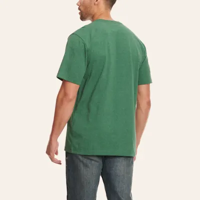 Carhartt Men's Deep Forest Green Loose Fit Short Sleeve Pocket Work T-Shirt 2 Carhartt Men's Deep Forest Green Loose Fit Short Sleeve Pocket Work T-Shirt
