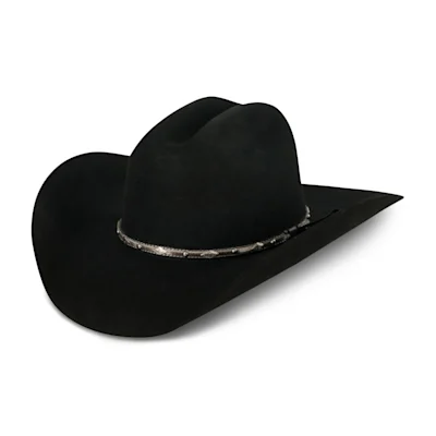 Cavender's 3X Brindle Black Premium Wool Cowboy Hat