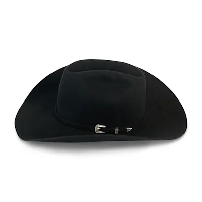 Resistol 4X Black Bison Cattleman Felt Cowboy Hat