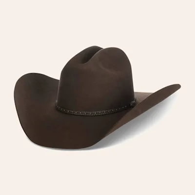 Cavender's Cowboy Collection 3X Chocolate Premium Wool Cowboy Hat