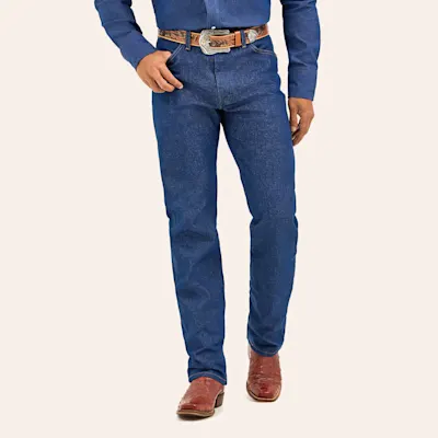 Wrangler Men's Rigid Indigo Cowboy Cut Original Fit Jeans - Big