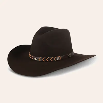Cavender's Cowboy Collection 3X Chocolate Tracker Felt Cowboy Hat