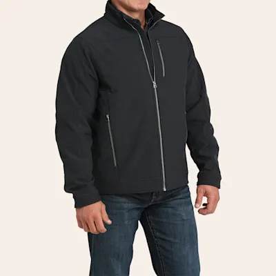 Cinch Men's Black Concealed Carry Full Zip Bonded Jacket
