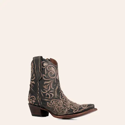 Circle G By Corral Women's Black Stitched Snip Toe Cowboy Booties