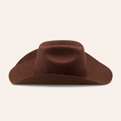 Ariat Kids' Chocolate Cattleman Wool Cowboy Hat