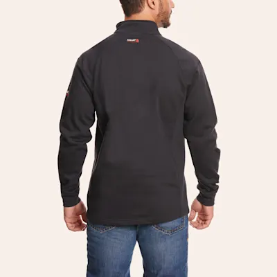 Ariat Men's FR Black 1/4 Zip Pullover - Big & Tall