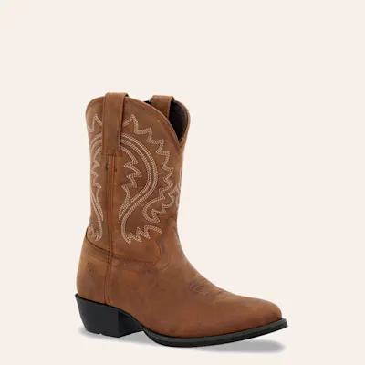 Durango Youth Brown Shyloh Round Toe Cowboy Boots