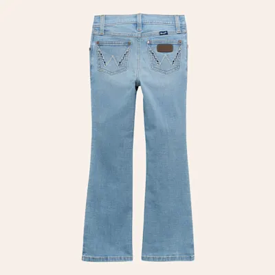 Wrangler Retro Girls' Kelsey Light Wash Bootcut Jeans
