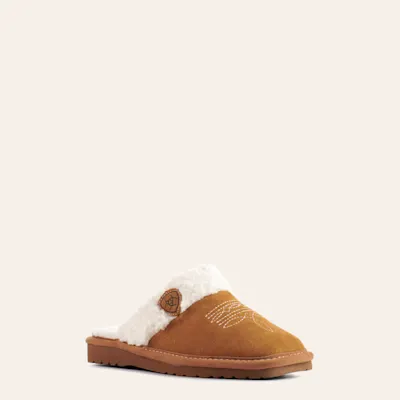 Ariat Women's Jackie Chestnut Suede Slippers