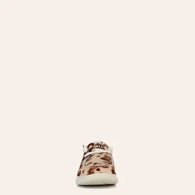Ariat Women's Hilo Tan and White Brindle Moc Toe Casual Shoes