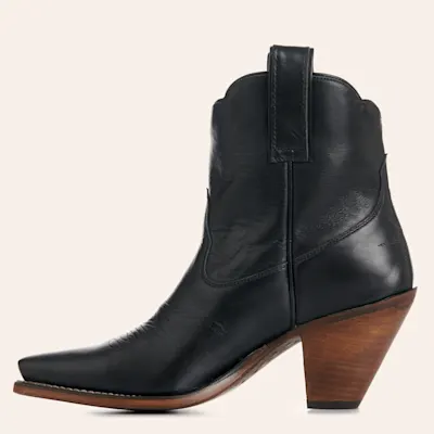 Besita Boots Women's Lucky Black Snip Toe Ankle Boots