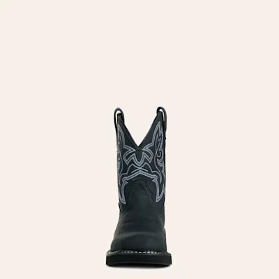 Justin Women's Black Round Toe Cowboy Boots