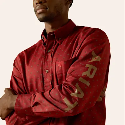 Ariat Men's Rust Connery FR Long Sleeve Work Shirt