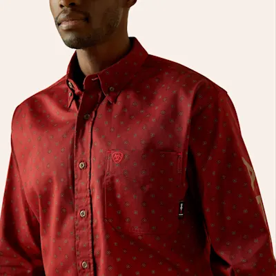 Ariat Men's Rust Connery FR Long Sleeve Work Shirt 4 Ariat Men's Rust Connery FR Long Sleeve Work Shirt