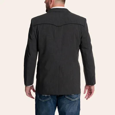 Red Sky Men's Deadwood Charcoal Western Blazer