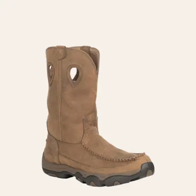 Twisted X Men's Distressed Saddle Tan Hiker Waterproof Round Toe Boots
