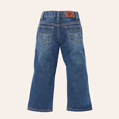 Cowboy Hardware Toddler Boy's Medium Wash Boot Stitched Bootcut Jeans
