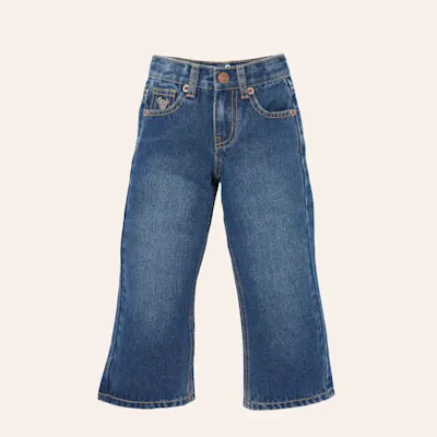 Cowboy Hardware Toddler Boy's Medium Wash Boot Stitched Bootcut Jeans