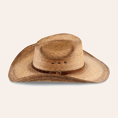 Cavender's Collection Toasted Cattleman Crown Duke Palm Leaf Cowboy Hat