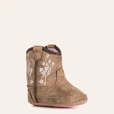 Twister Infant Baby Bucker Lily Floral Round Toe Cowboy Boots