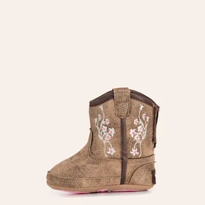 Twister Infant Baby Bucker Lily Floral Round Toe Cowboy Boots