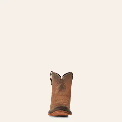 Liberty Black Women's Kali Distressed Tan Round Toe Booties