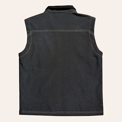 Rafter C Boy's Gray Soft Shell Zippered Vest