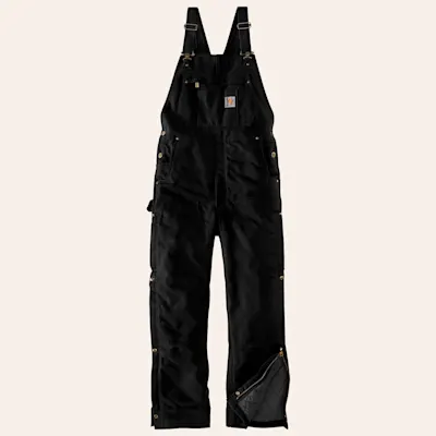 Carhartt Men's Black Insulated Overalls 2 Carhartt Men's Black Insulated Overalls