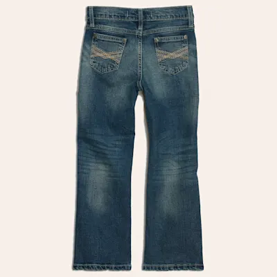 Wrangler 20X Boys' Caprock Canyon Medium Wash Slim Fit Boot Cut Jean (1T-7)