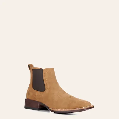 Ariat Men's Booker Ultra Dijon Roughout Bantamweight Wide Square Toe Chelsea Boots