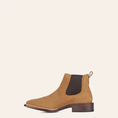 Ariat Men's Booker Ultra Dijon Roughout Bantamweight Wide Square Toe Chelsea Boots