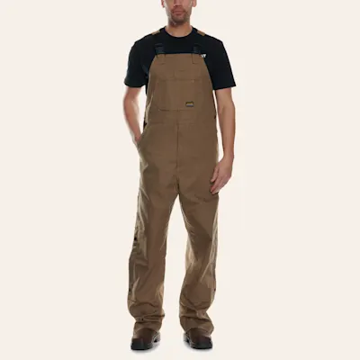 Ariat Men's Rebar Khaki Duracanvas Unlined Bib Work Overalls - Big & Tall Sizes