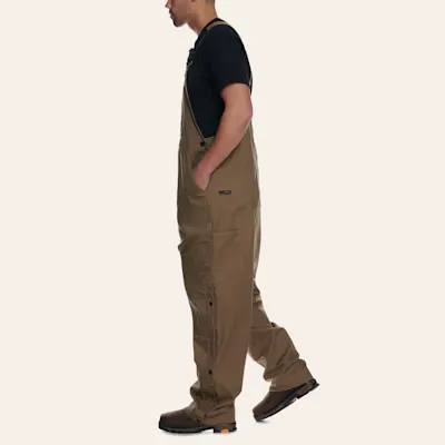 Ariat Men's Rebar Khaki Duracanvas Unlined Bib Work Overalls - Big & Tall Sizes