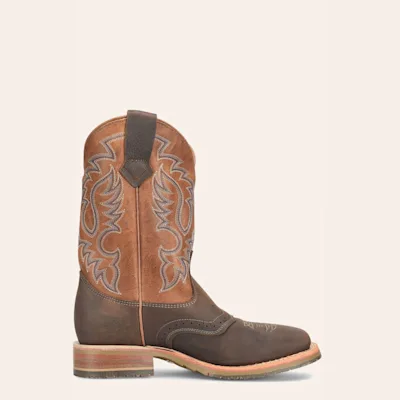 Double H Men’s Almond Barnyard Camel ICE Collection Leather Square Toe Cowboy Boots 5 Double H Men’s Almond Barnyard Camel ICE Collection Leather Square Toe Cowboy Boots