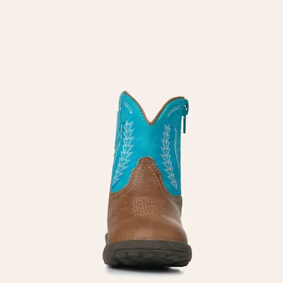 Roper Infant Tan and Blue Round Toe Cowboy Boots