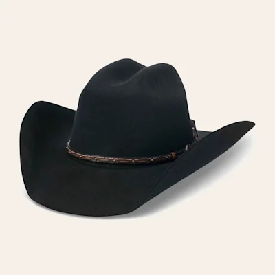 Cavender's Cowboy Collection 3X Black Premium Wool Cowboy Hat