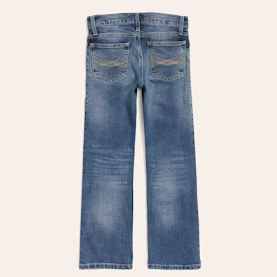 Wrangler 20X Boys' Caprock Canyon Medium Wash Slim Fit Boot Cut Jean (18-20)