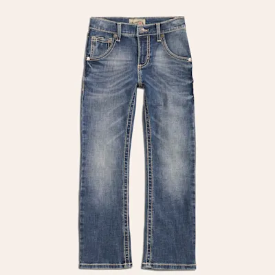 Wrangler 20X Boys' Midland Medium Wash Slim Fit Stretch Vintage Boot Cut Jean (1T-7) 2 Wrangler 20X Boys' Midland Medium Wash Slim Fit Stretch Vintage Boot Cut Jean (1T-7)