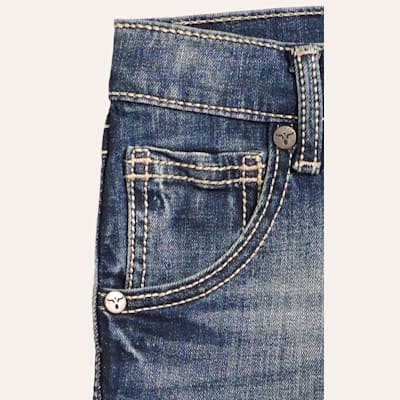 Wrangler 20X Boys' Midland Medium Wash Slim Fit Stretch Vintage Boot Cut Jean (1T-7) 3 Wrangler 20X Boys' Midland Medium Wash Slim Fit Stretch Vintage Boot Cut Jean (1T-7)