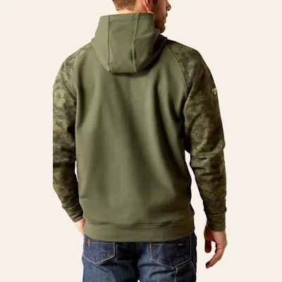 Ariat Men's FR Army Green Camo Digi DuraStretch Patriot Work Hoodie