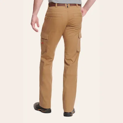 Ariat Men's M7 Caramel Khaki Duralight Twill Straight Leg FR Work Pants